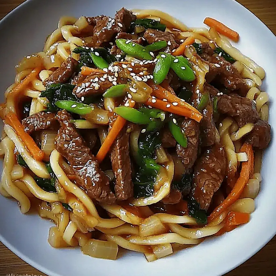 Błyskawiczny yaki udon z wołowiną: Najlepsza szybka kolacja – Schritt 1