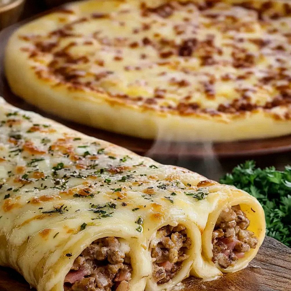 Pyszne roladki pizzowe z mięsem i serem – idealna przekąska! – Schritt 1