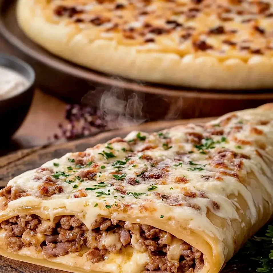Pyszne roladki pizzowe z mięsem i serem – idealna przekąska! – Schritt 2