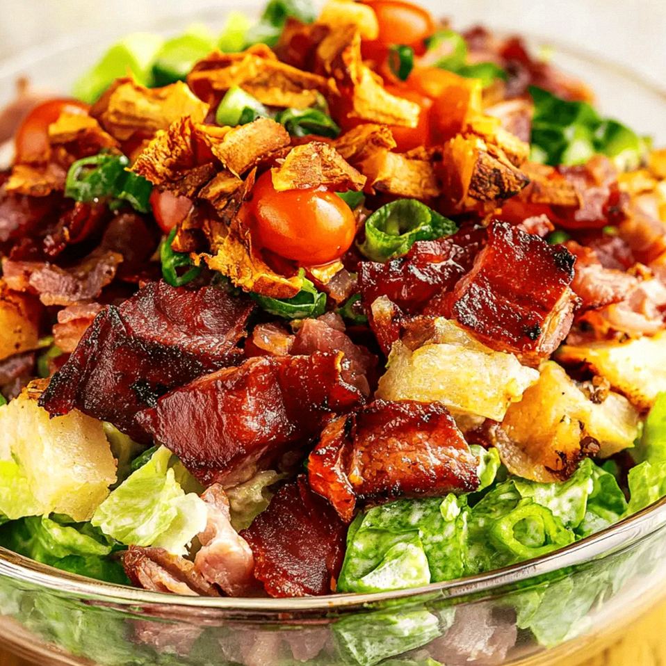 Sycąca Sałatka Drwala z Kurczakiem i Bekonem – Idealna na Lunch! – Schritt 1